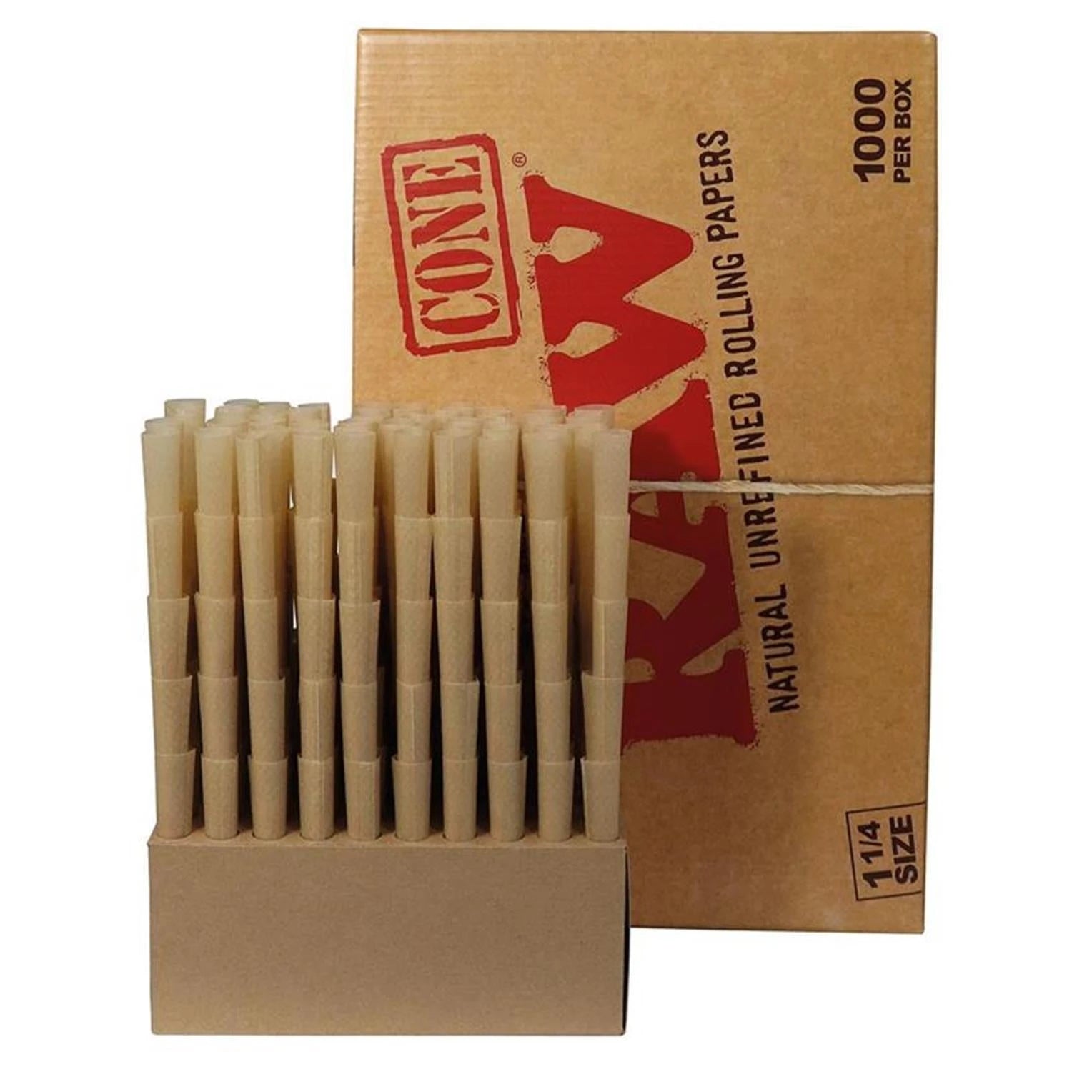 RAW Pre Rolled Cones 1 1/4 1000er Pack RAW